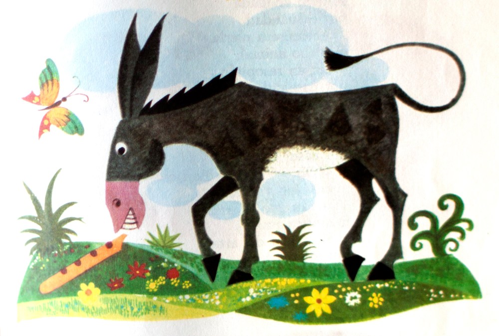 Ilustración del libro "Fábulas de Iriarte"